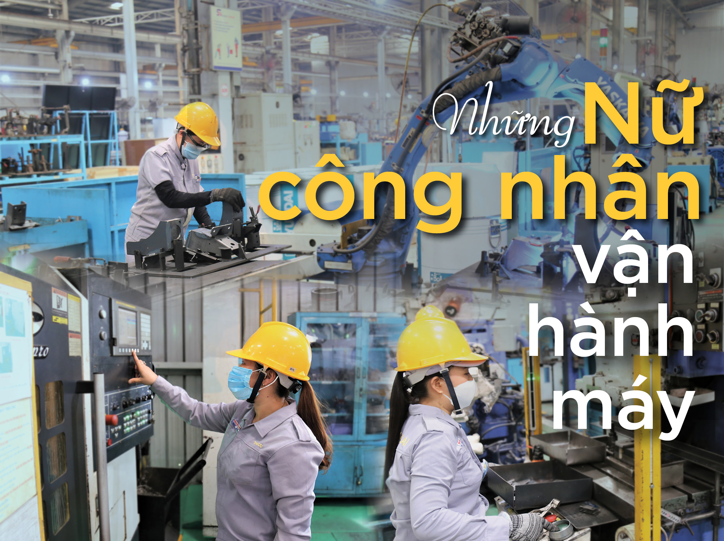 Những nữ công nhân vận hành máy 1